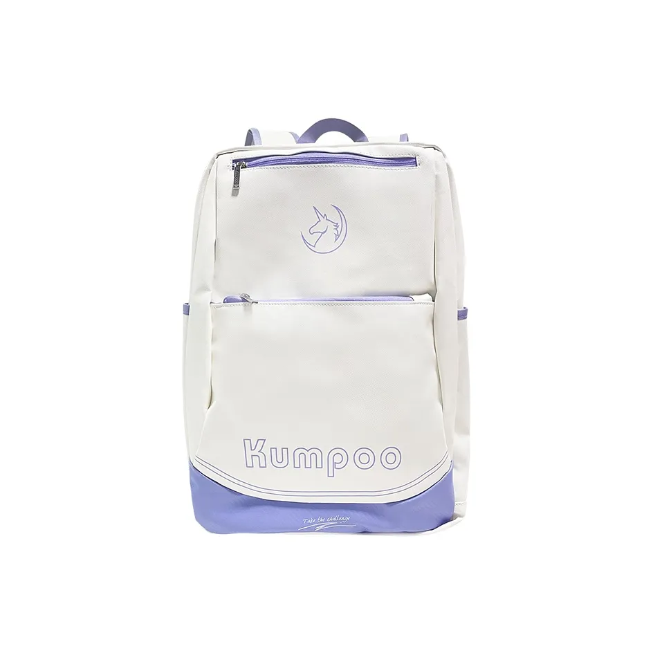 KUMPOO 2 3 шт Индивидуальное отделение для обуви Бадминтонная ракетка Рюкзак унисекс белый фиолетовый