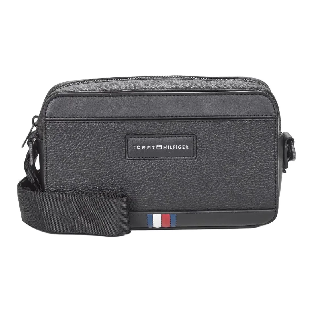 Tommy Hilfiger Synthetic Leather Crossbody Bags Men's Black