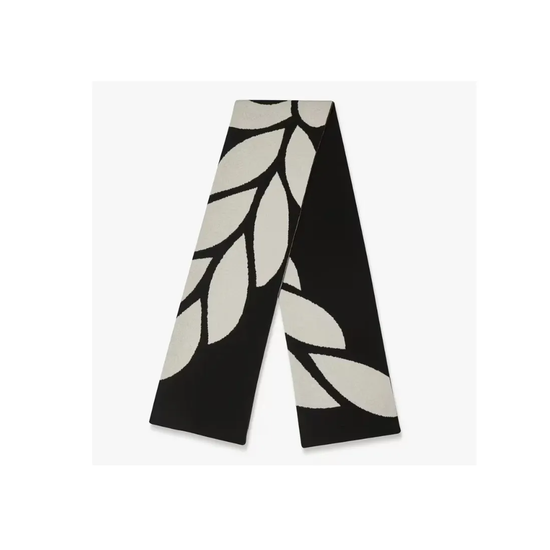 MCM Knit Scarves Unisex Black White