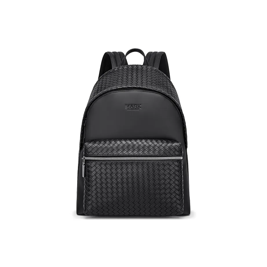 FAIRWHALE PU Backpack Laptop Bag Regular Unisex Elegant Black