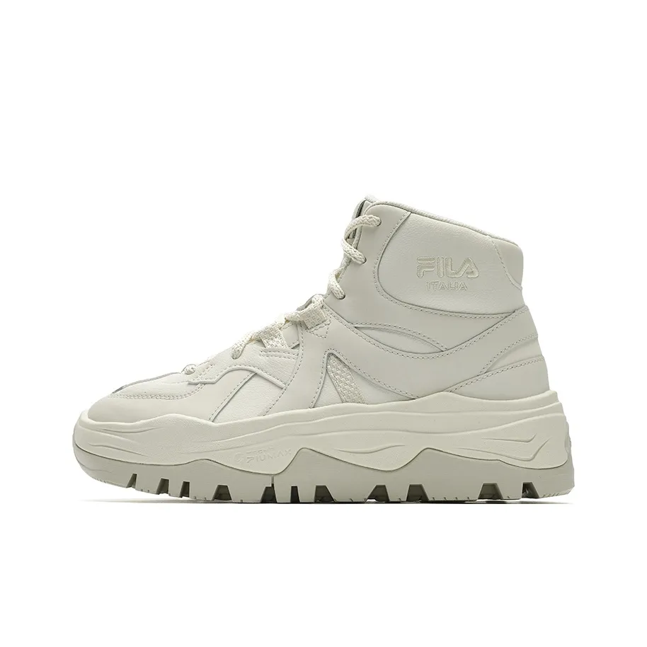 FILA Amica Устойчивая к истиранию Высокий Топ Повседневная Обувь Женская Спаржа Белый