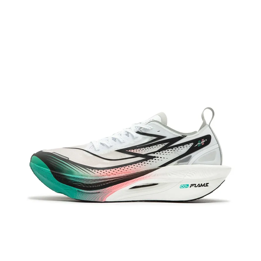 361° Flying Flame 3.5 Shock Absorbers Slip Resistant Abrasion Resistant Low Top Running Shoes Unisex White Black Green