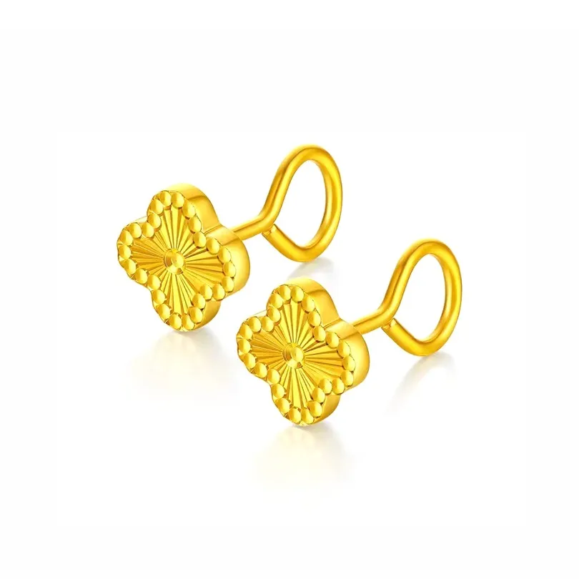 MUYAN Сплав Lucky Four Leaf Clover Серьги-гвоздики Женские