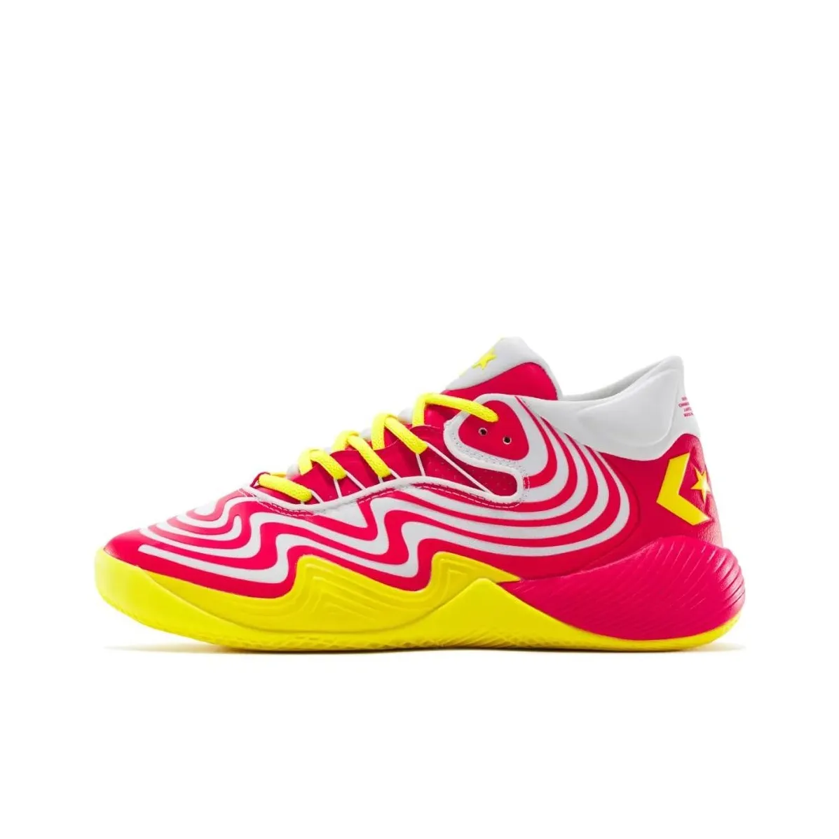 Converse All Star BB Shift Anti Slip Wear Resistant Mid Top Basketball Shoes Unisex Red Yellow