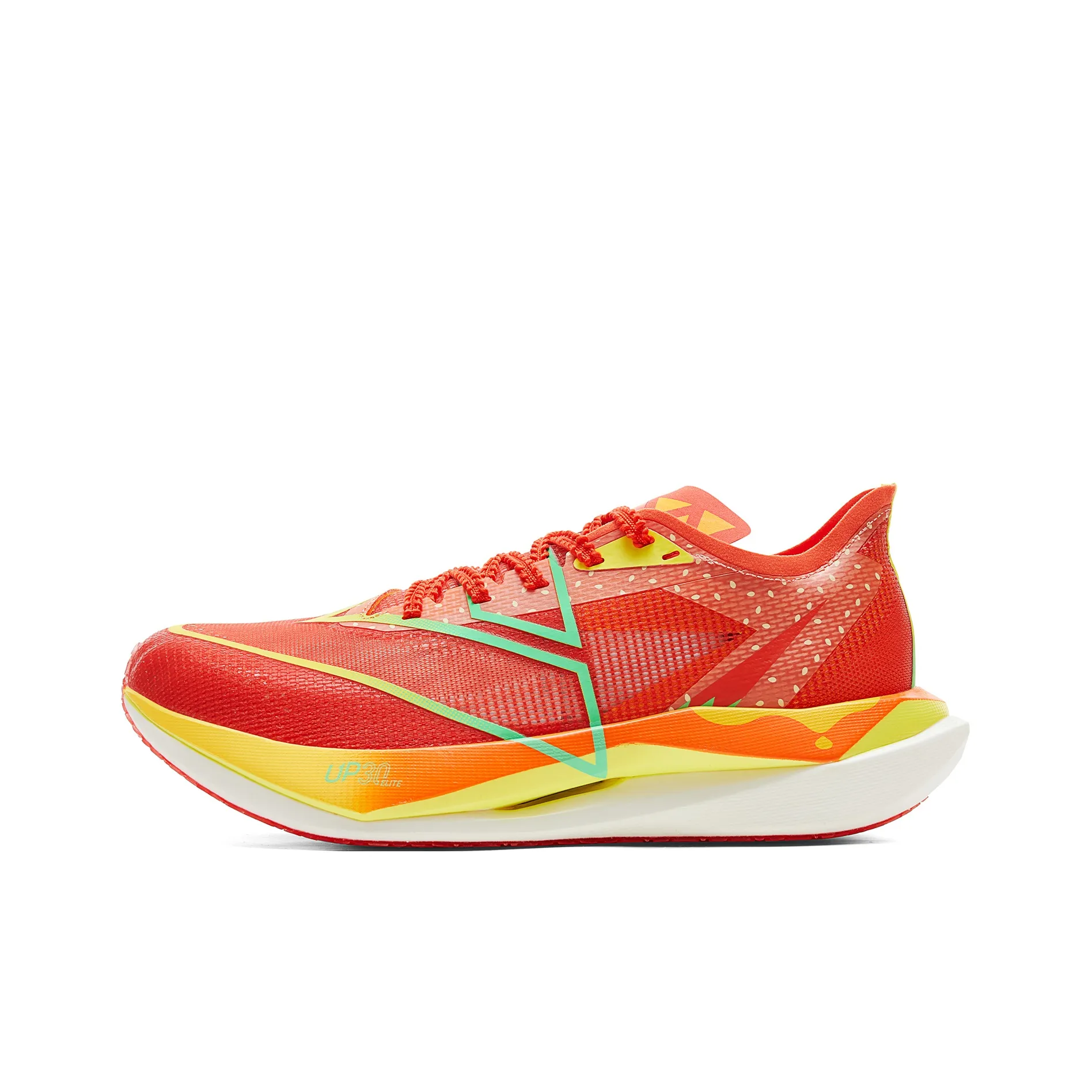 PEAK Cushioning Coverage Rebound Wear-Resistant Anti-Rollover Slip-Resistant Running Shoes Men's Red Orange