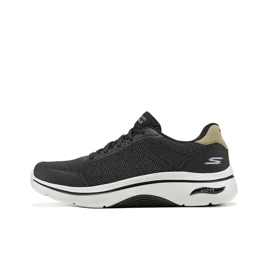 Skechers GOWALK Low Top Casual Shoes Men's Black