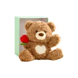 로즈 McGee 곰돌이 플러시 브라운 (25cm) + 선물 포장