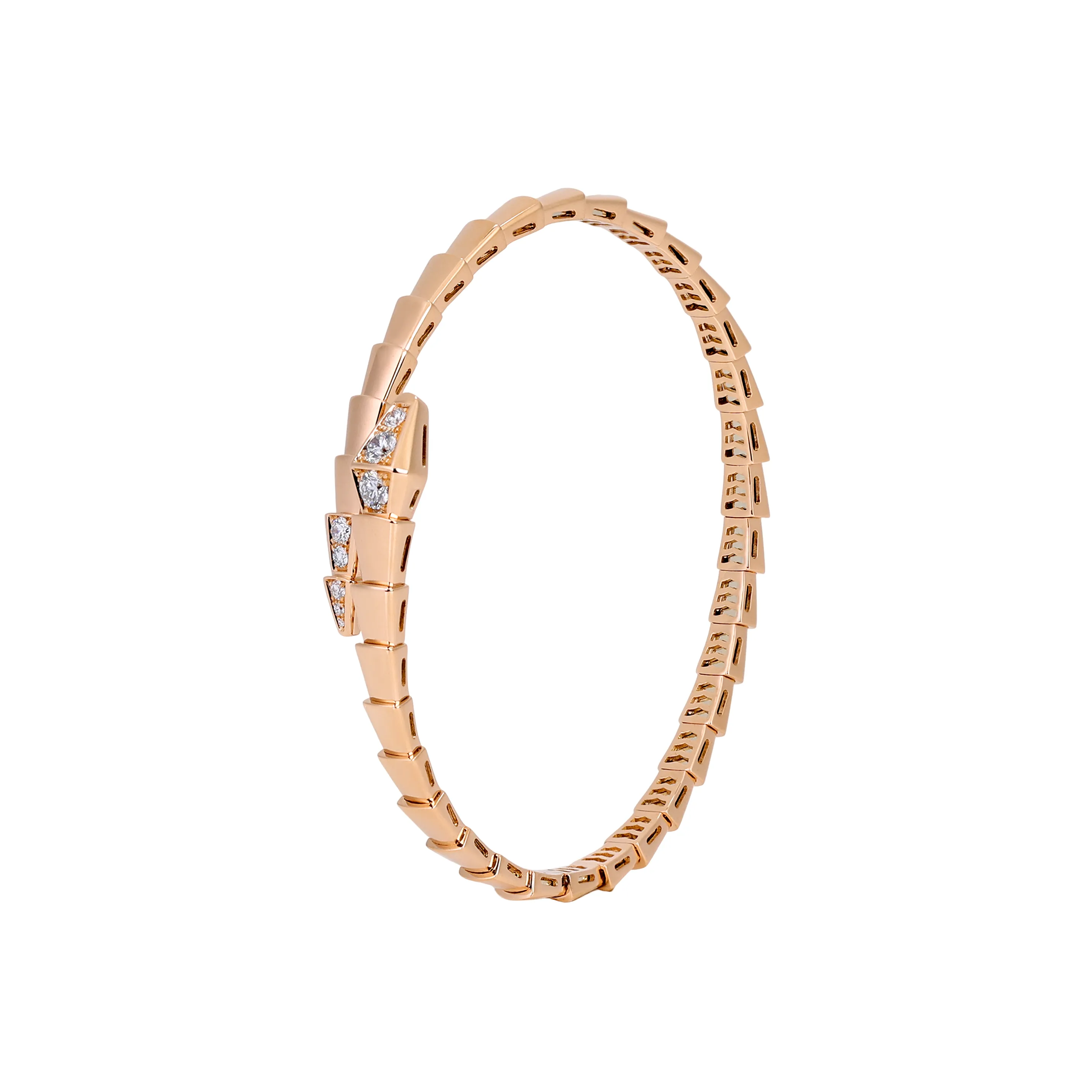 BVLGARI 18K Rose Gold Bangles Women's Rose Gold