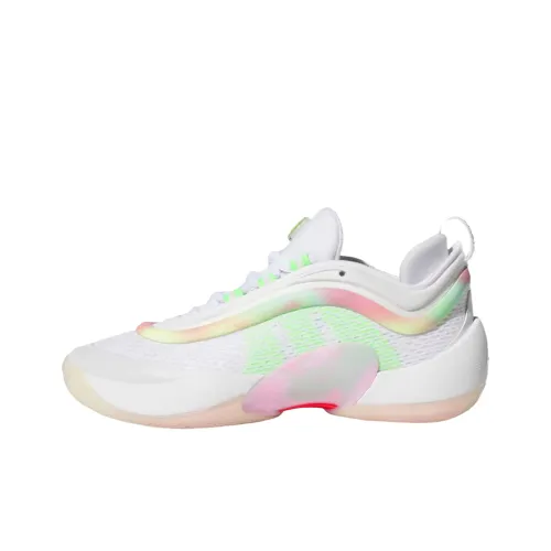 Adidas D.O.N. Issue 6 Баскетбольные кроссовки Низкие Облачный белый/Солнечный зеленый/Розовый Унисекс