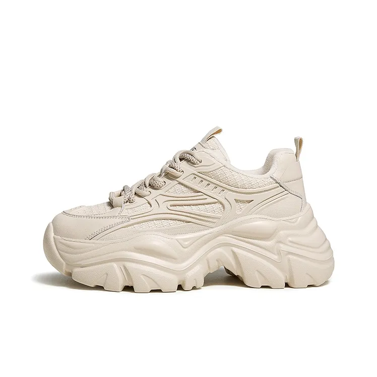 CAMEL Устойчивые к истиранию увеличивающие высоту низкие топовые кроссовки с толстой подошвой женские