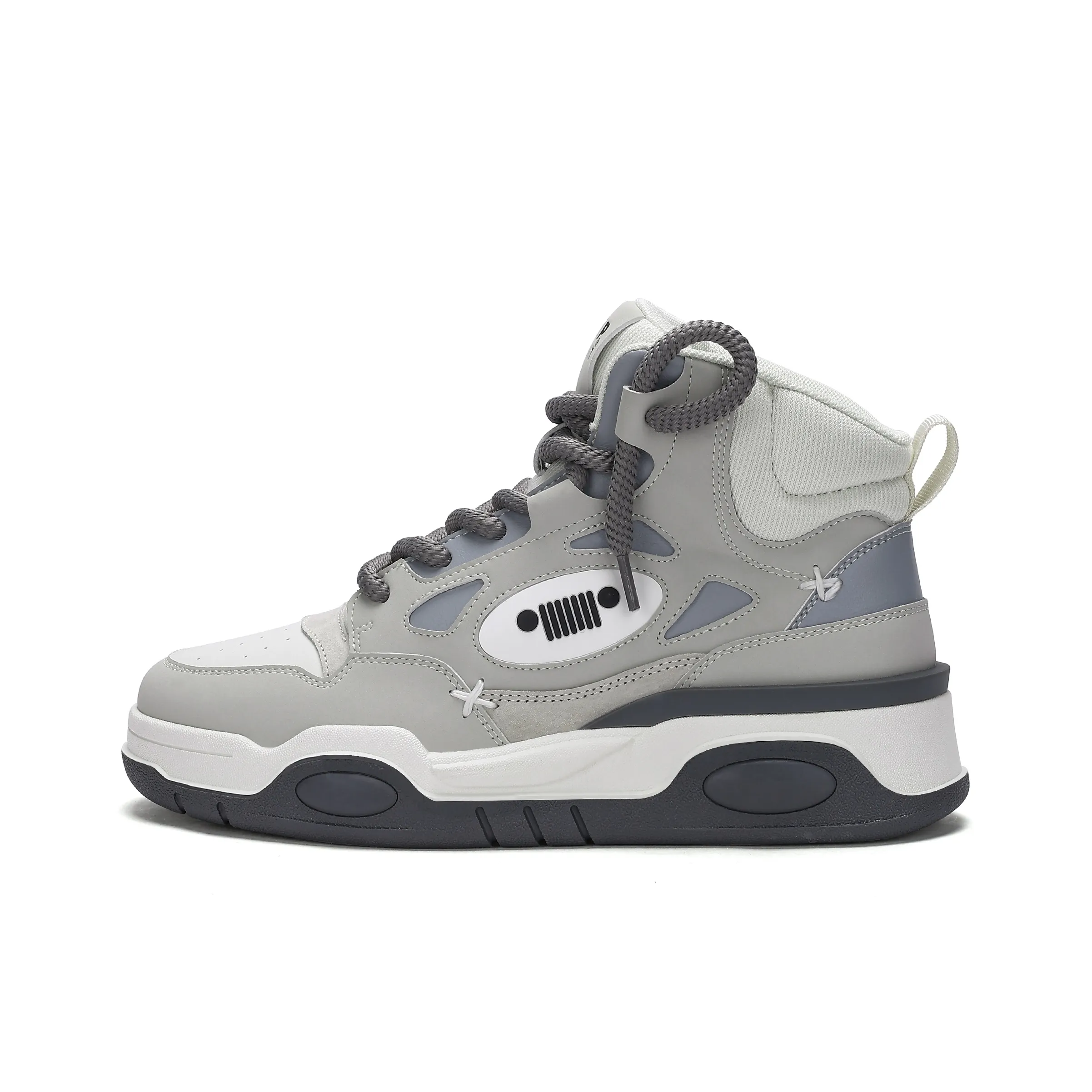 JEEP SPIRIT Водонепроницаемое устойчивое к истиранию увеличивающее высоту скейтборд обувь мужская белая серая