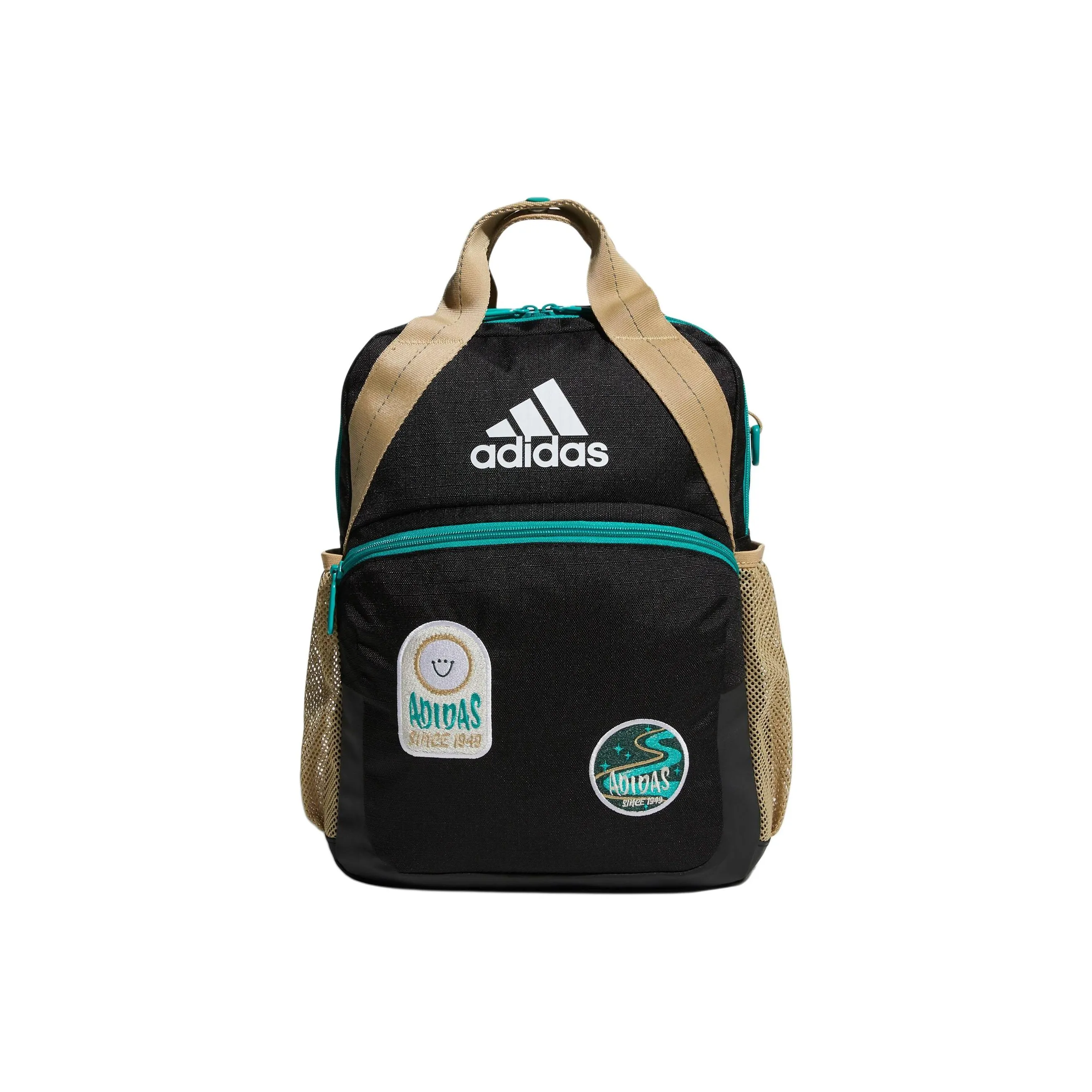 Adidas Recycled Polyester Backpack Kids' Black & Light Khaki