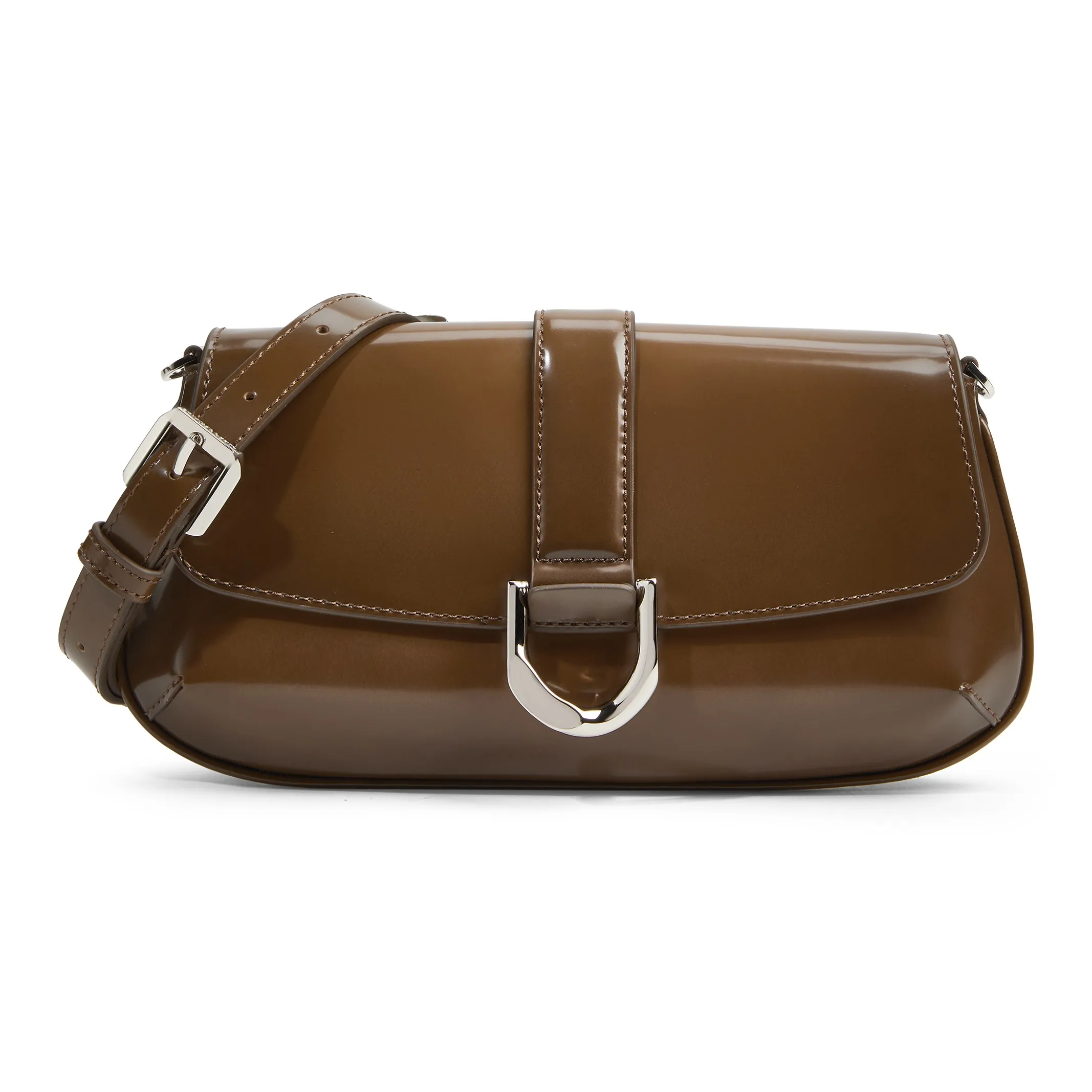 CHARLES KEITH Коровья кожа Одно плечо Сумка Маленькая Женская Черная Коричневая Белая