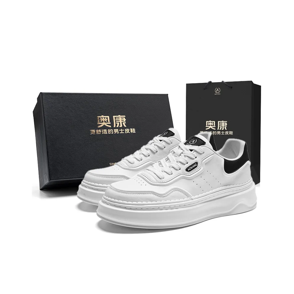 AOKANG AK DUNK Series Skateboard Shoes Men Low Top Gray Green/White
