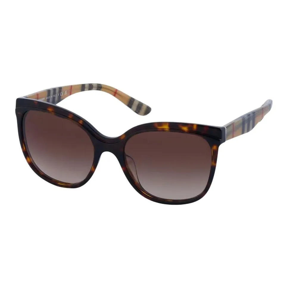 Burberry Пластик Бабочка Солнцезащитные очки Унисекс Коричневый