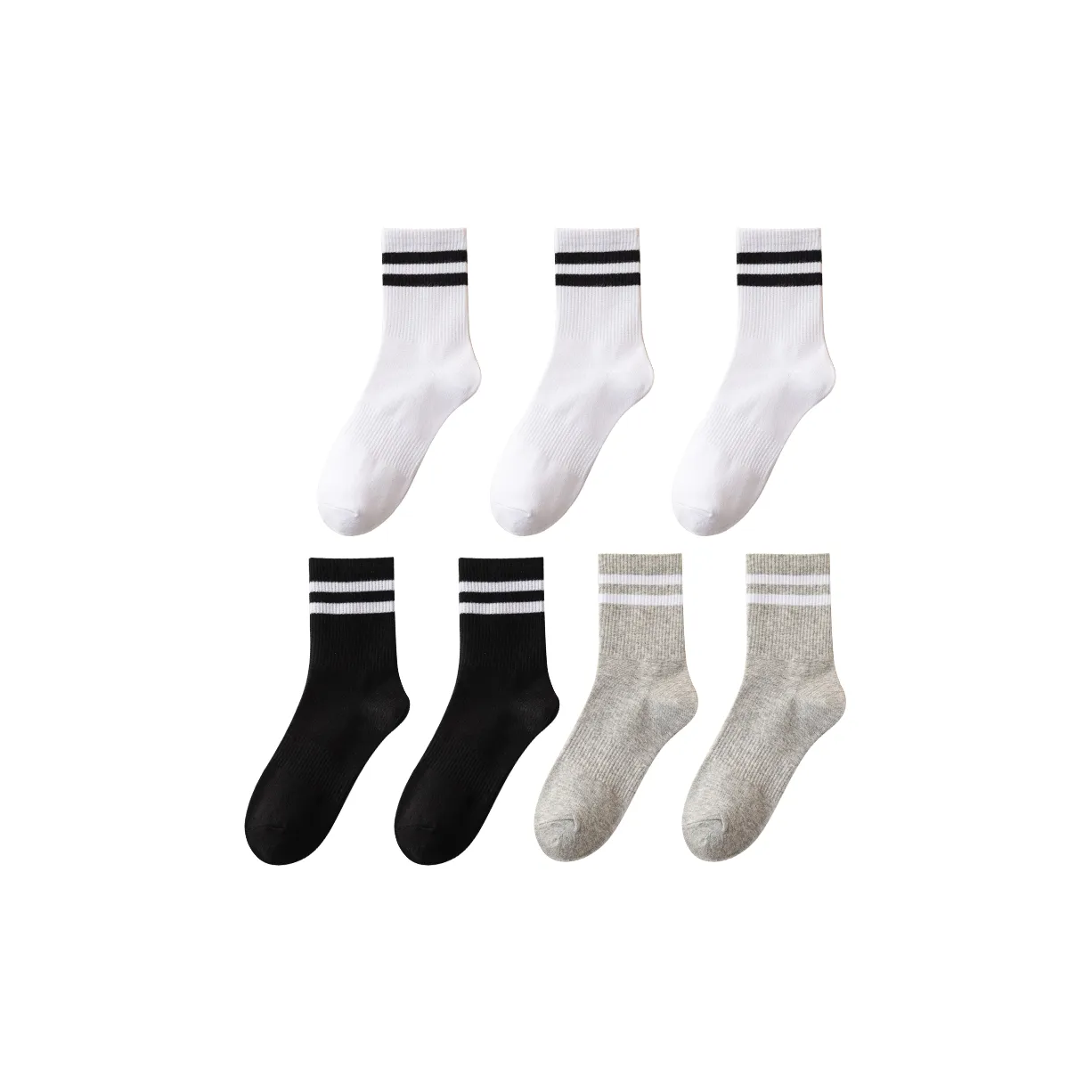 SOIE Mid Calf Socks Men's Combo Set