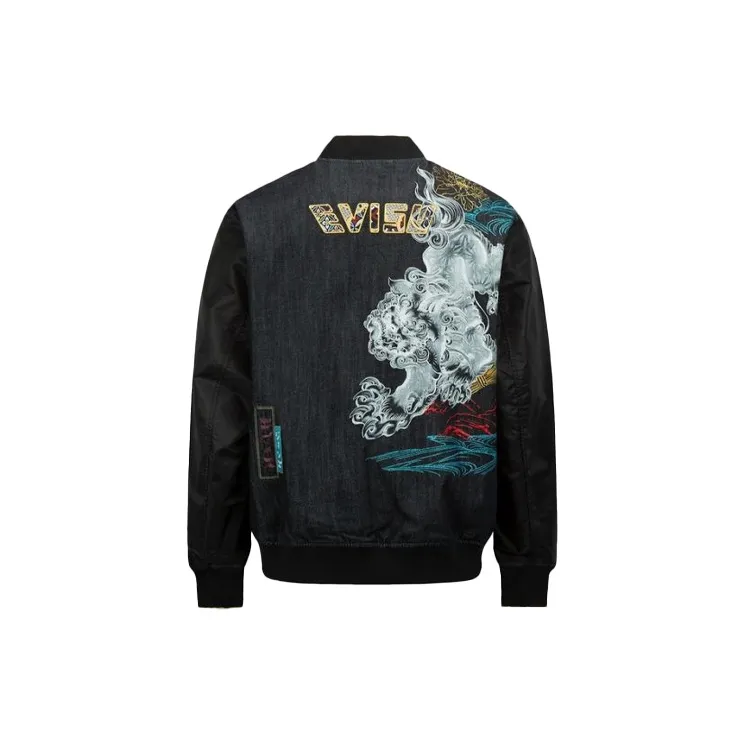 EVISU Jackets Men Denim Blue/Black