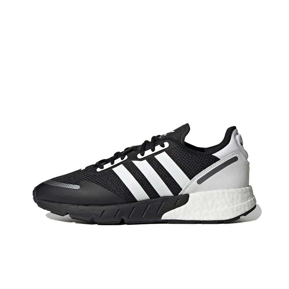 Adidas Originals ZX 1K BOOST Дышащий Низкий Топ Casual Унисекс Черный Белый