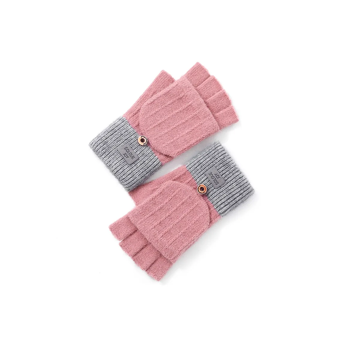 CARDANRO Faux Camel Hair Yarn Glove Unisex