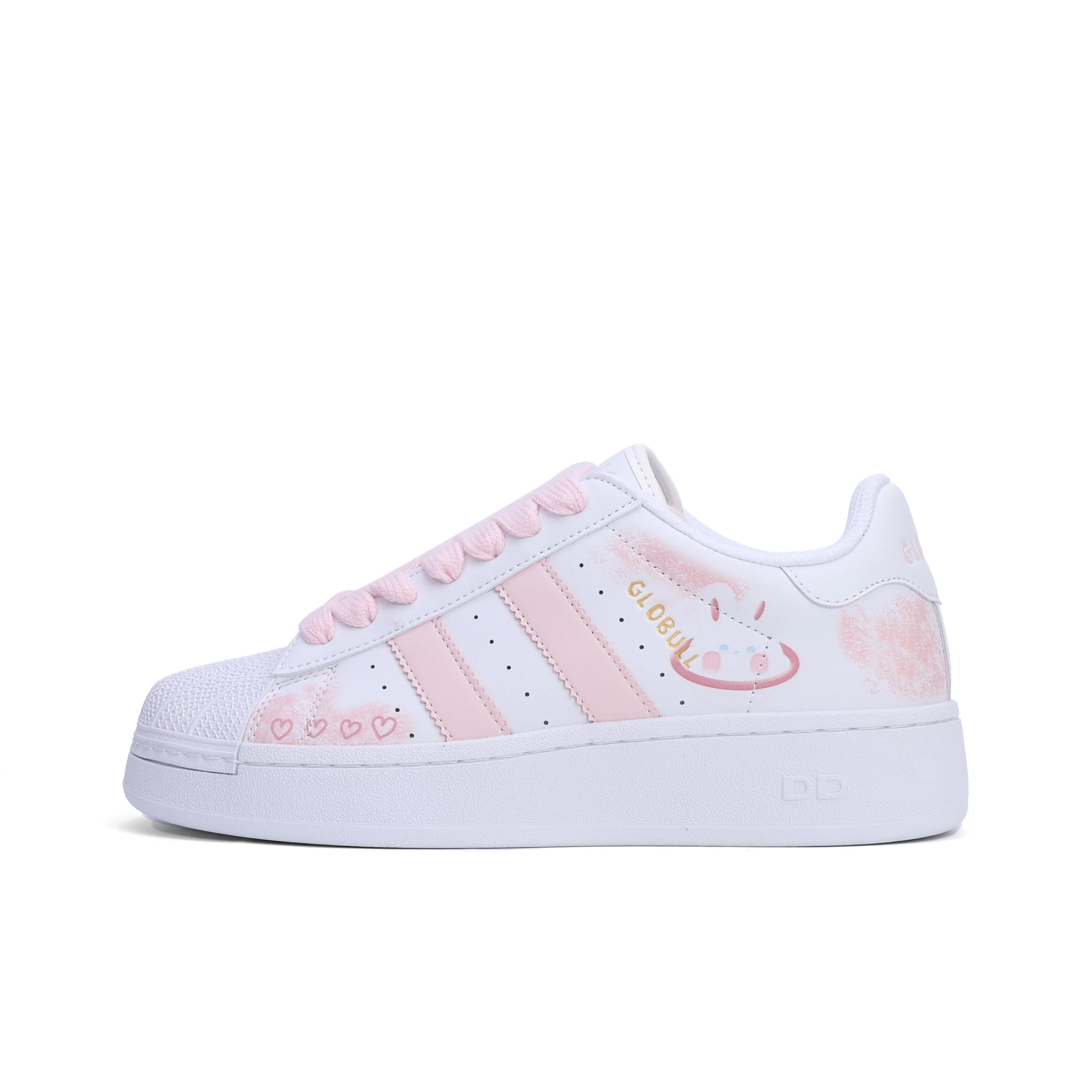 GLO BULL Скейтборд Кроссовки Низкие Сердце Розовые Женские