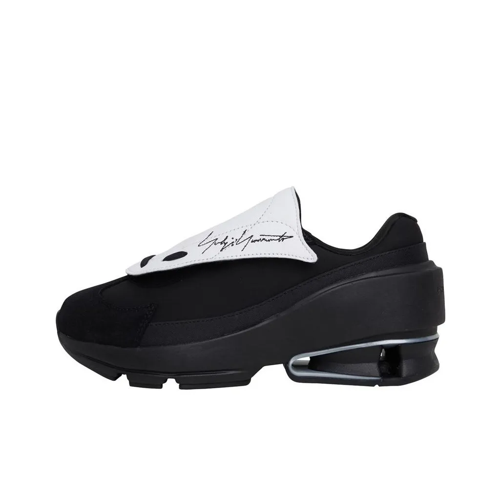 Y 3 Slip Resistant Low Top Casual Shoes Women's Black White