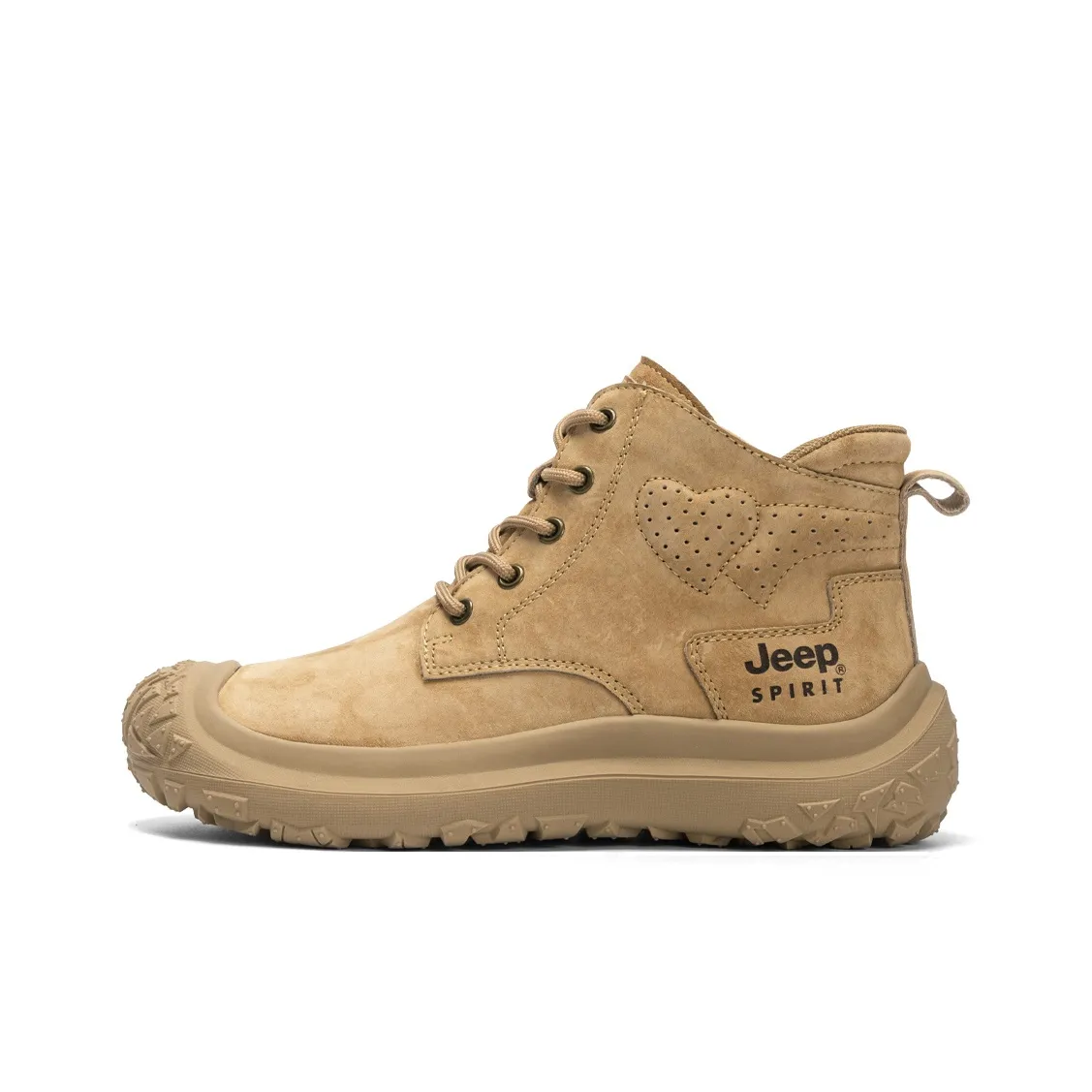 JEEP SPIRIT Outdoor Commute Reverse Fleece Vintage Classic Yellow Boots Short Martin Boot Women's