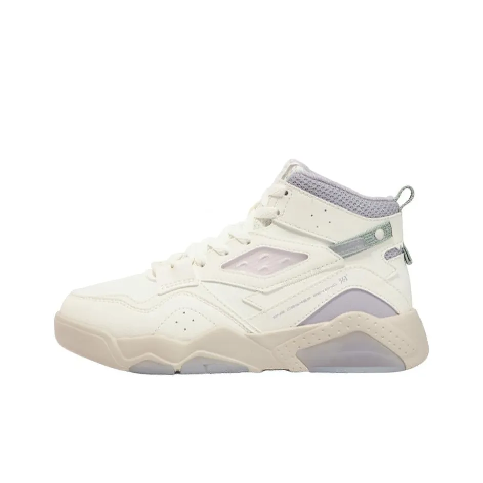 361° Термические противоскользящие высокие кроссовки для скейтбординга женские белые фиолетовые