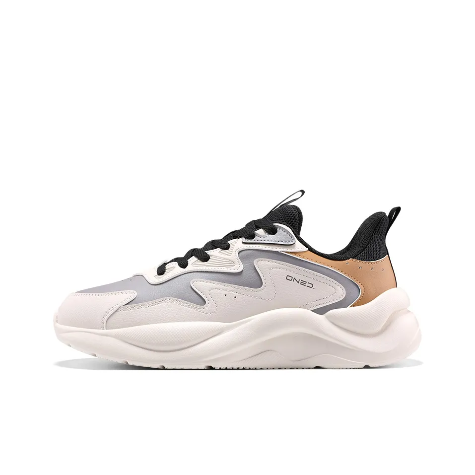 361° Износостойкий и Легкий Низкий Топ Беговые кроссовки Мужские Бежево-серый