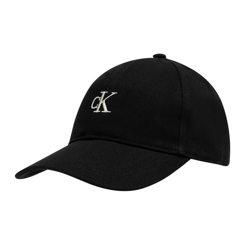 CALVIN KLEIN Cotton Baseball Caps Unisex Space Black