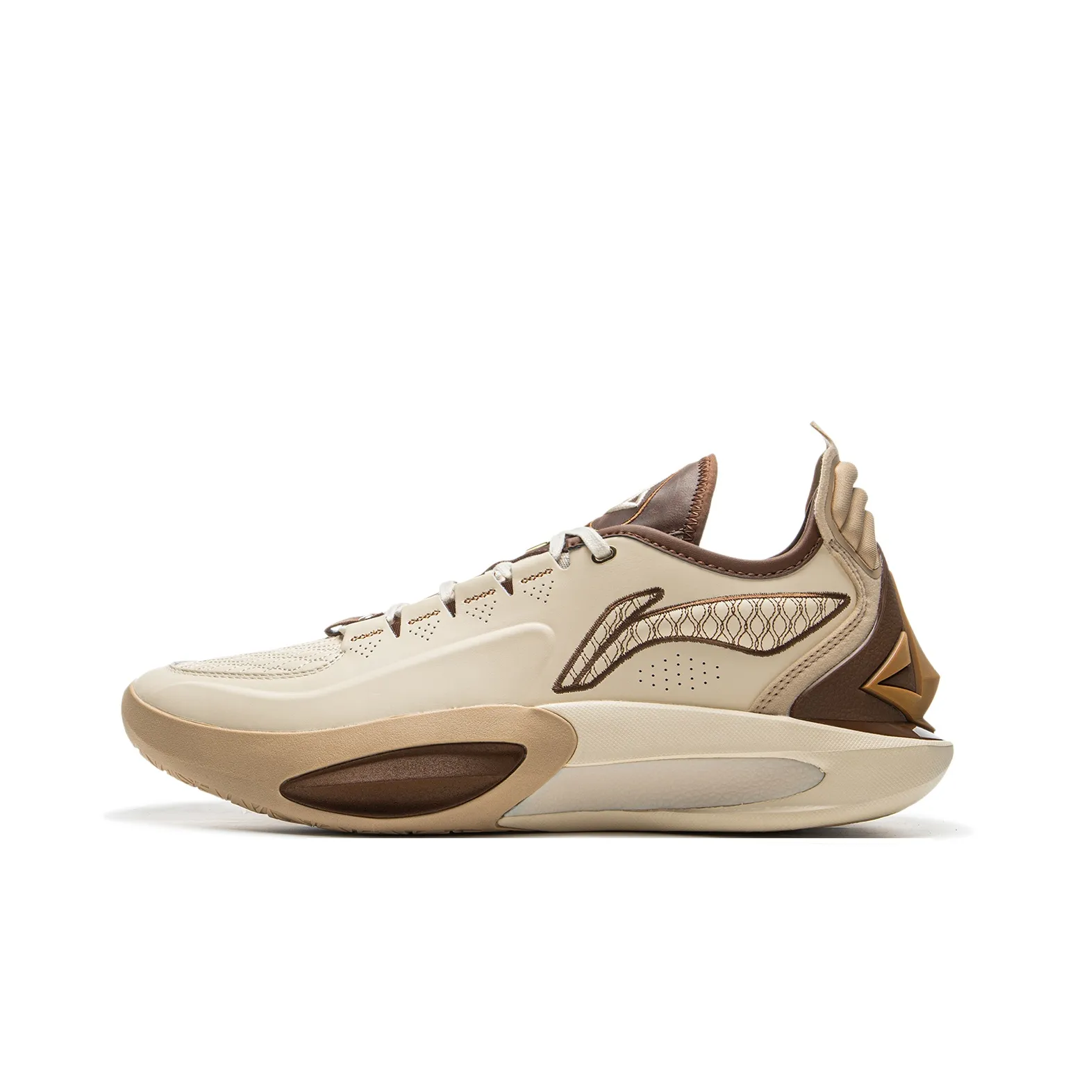 LiNing JB3 Anti Roll over Coverage Low Top Basketball Shoes Men's Grit Ash