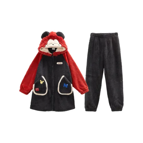 GUKOO Mickey SERIES Медвежонок Черный Женские Пижамные комплекты