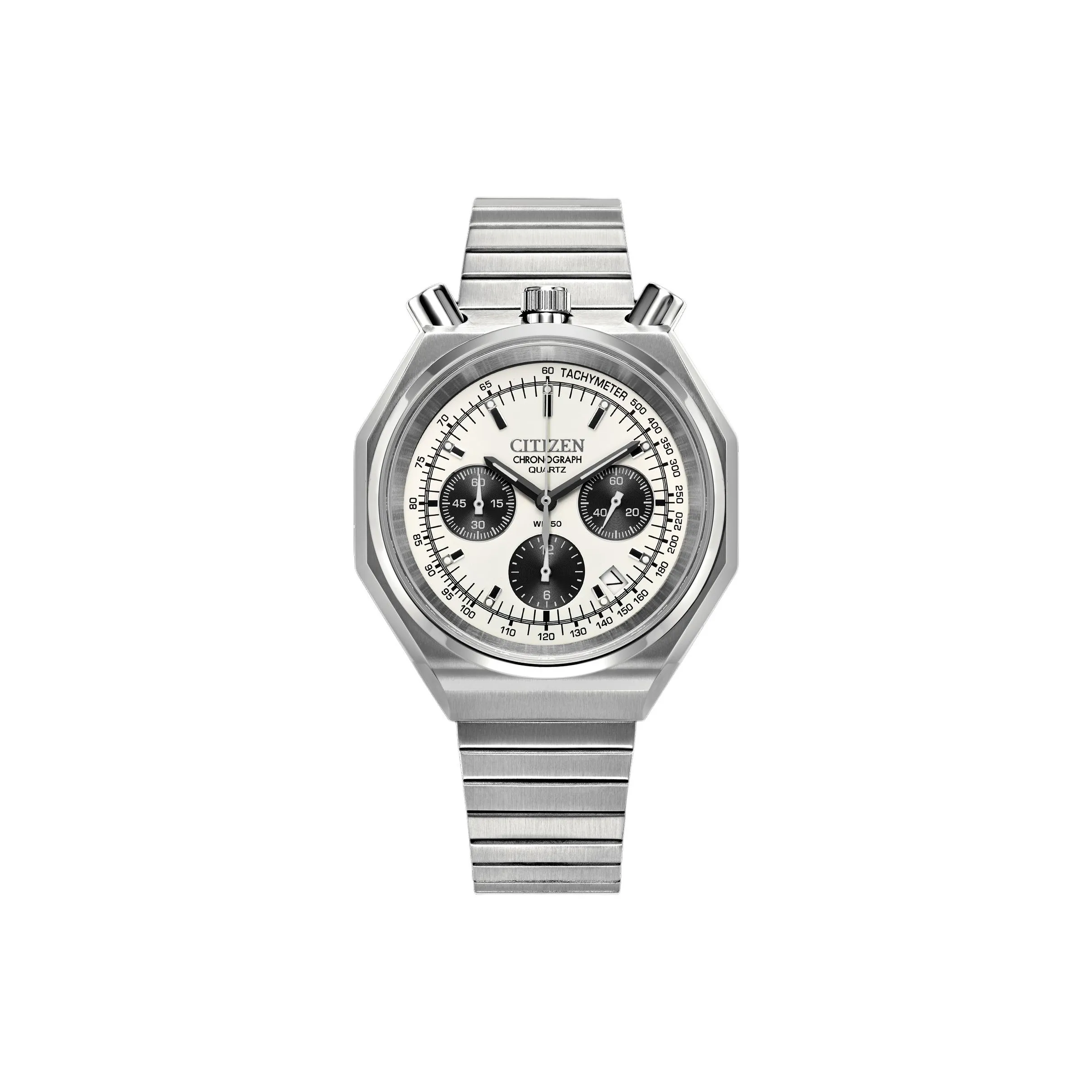 CITIZEN Кварцевый механизм нержавеющая сталь ремешок мужские часы белый циферблат