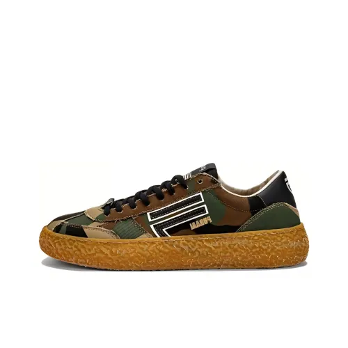 Puraai Кроссовки для скейтбординга Low Top Коричнево-зеленый Унисекс