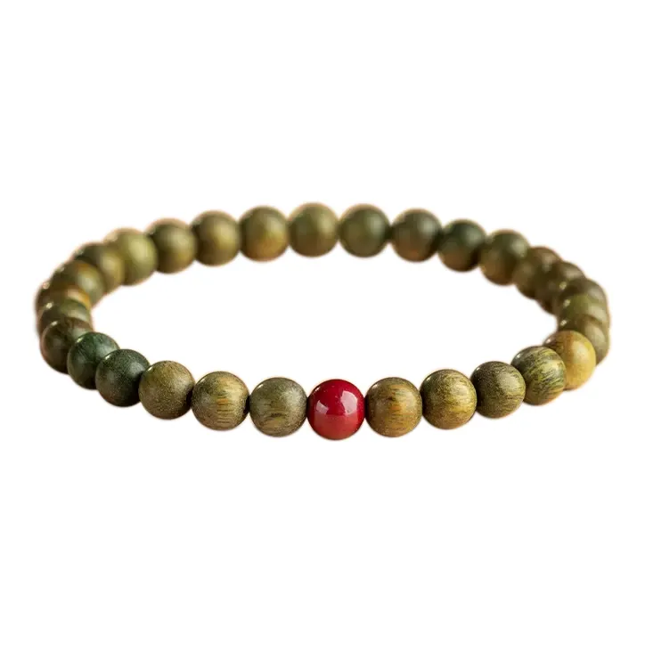 FANGYUANXIAOFU Green Sandalwood Bracelets Unisex