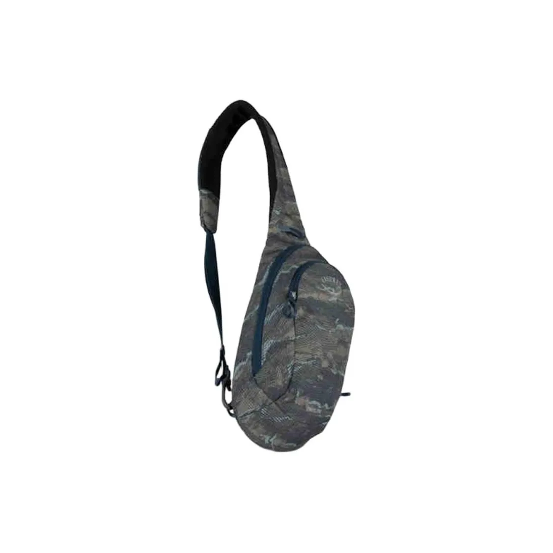 OSPREY Shoulder Bag, Crossbody Bag Recycled Polyester Mountains Black Unisex