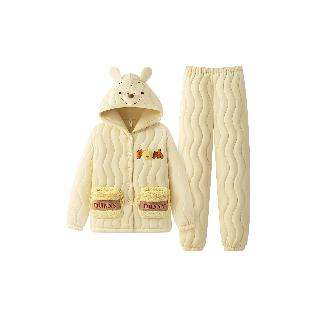Gongdie x Disney Pajama Set Women's Custard