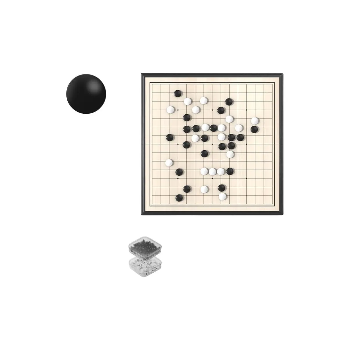 A Little Tide To Play Five in A Row With Magnetic Foldable Portable Set Chessboard 29cm Board Games