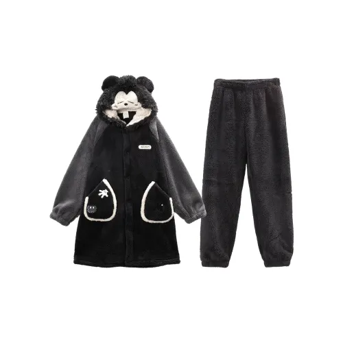 GUKOO Mickey SERIES Медвежонок Черный Мужские Пижамные комплекты