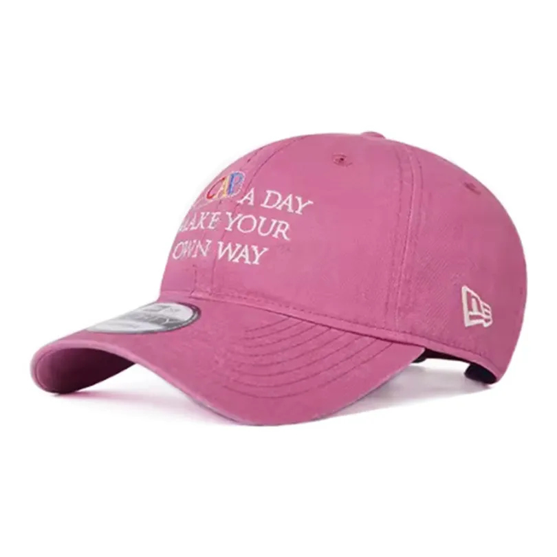 New Era Solid Design Cotton Baseball Cap Pink