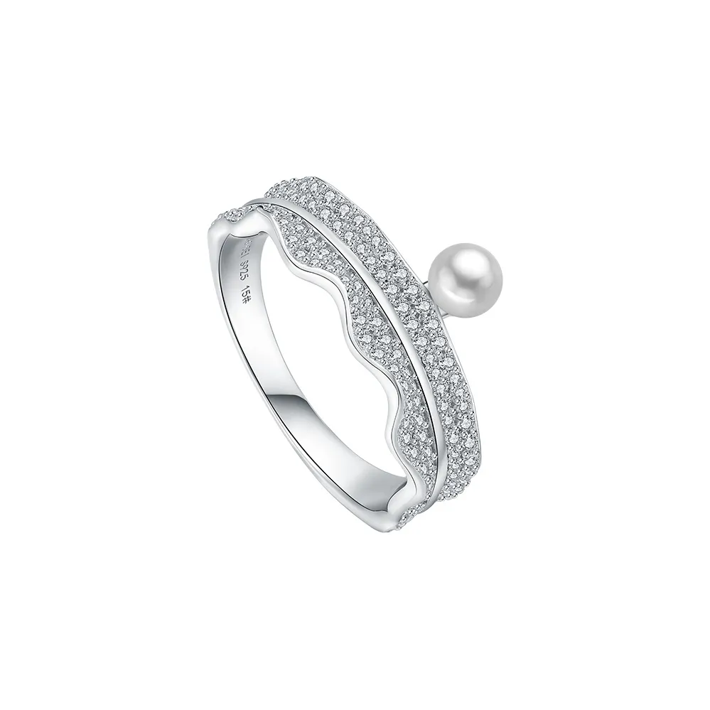 BABYBEI Shell Pearl Rings Women's