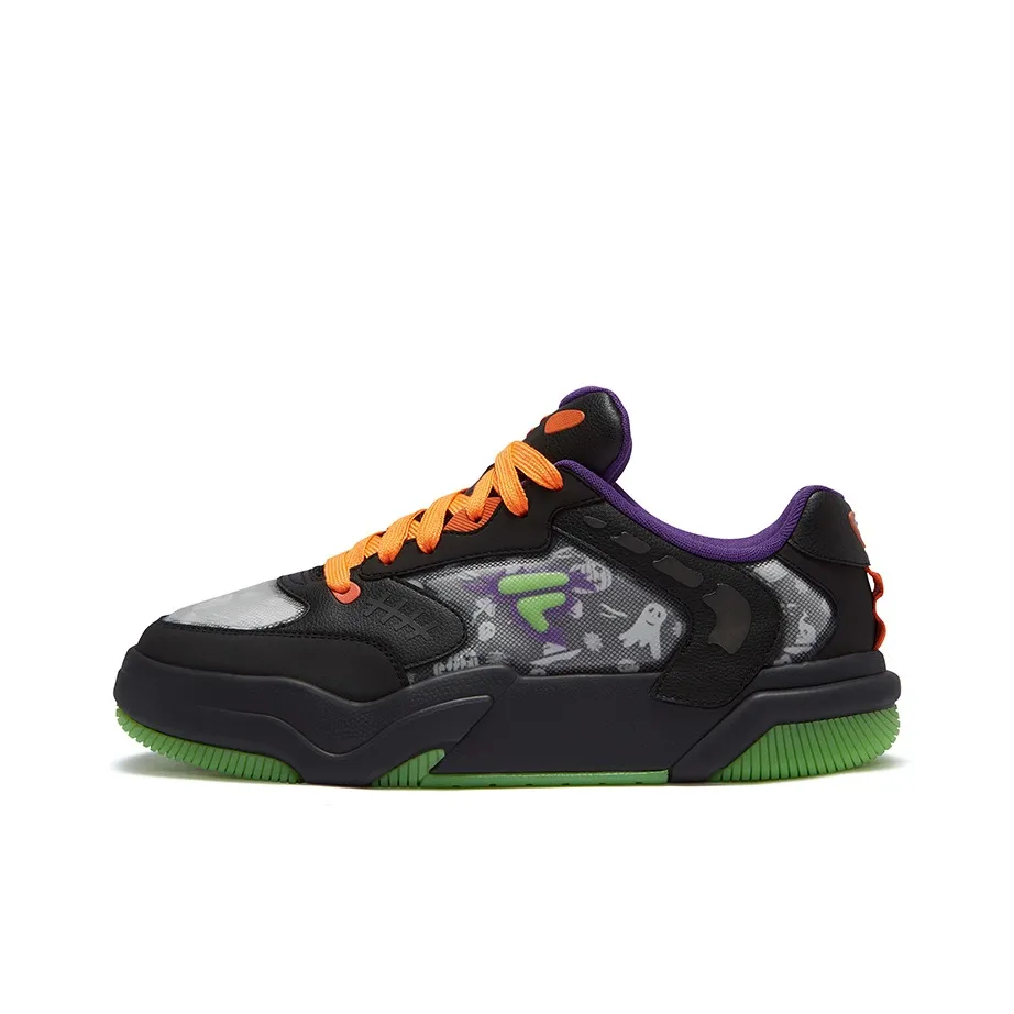 FILA FUSION Halloween Limited Edition Glow In The Dark Jumping Shoes Men's Black Iron Purple