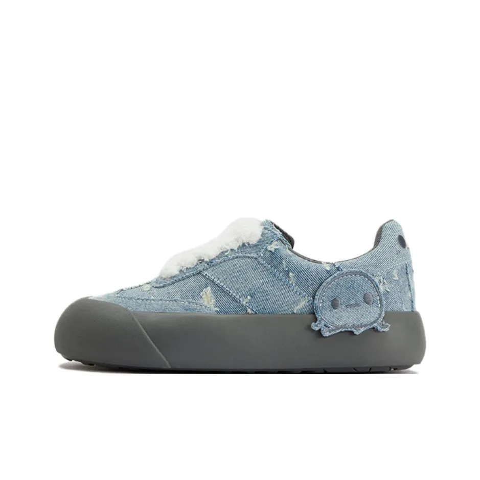 GOOD BAI GOODEES Series Low Top Skateboard Shoes Unisex Denim Gray Blue