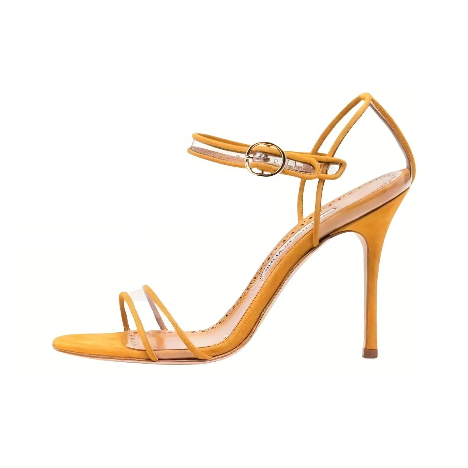 MANOLO BLAHNIK Fersen 105mm Suede Sandals