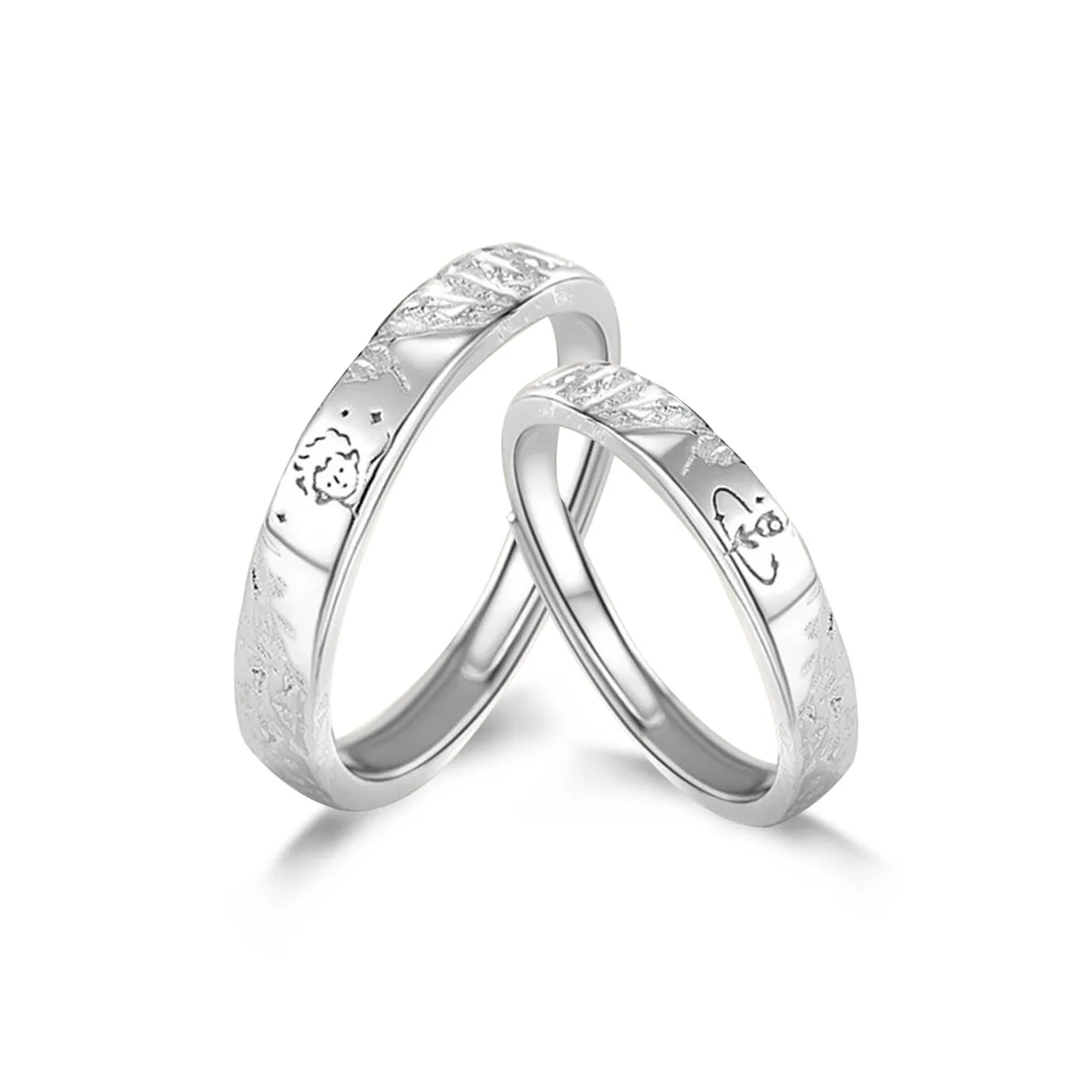 NUSQ Sterling Silver Rings Unisex