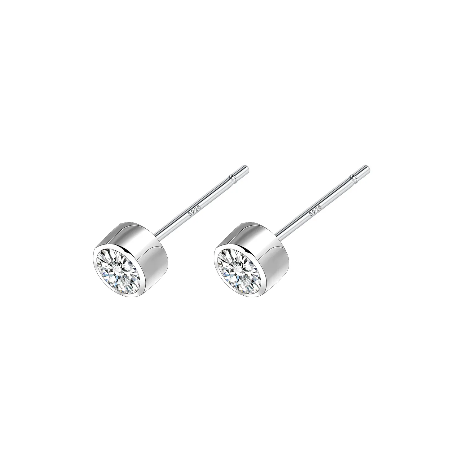 EAR PARTNER S925 Silver Stud Earrings Unisex