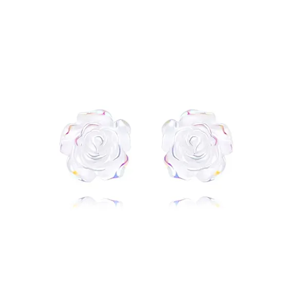 MUYAN Сплав Радужная Камелия Серьги-гвоздики Женские