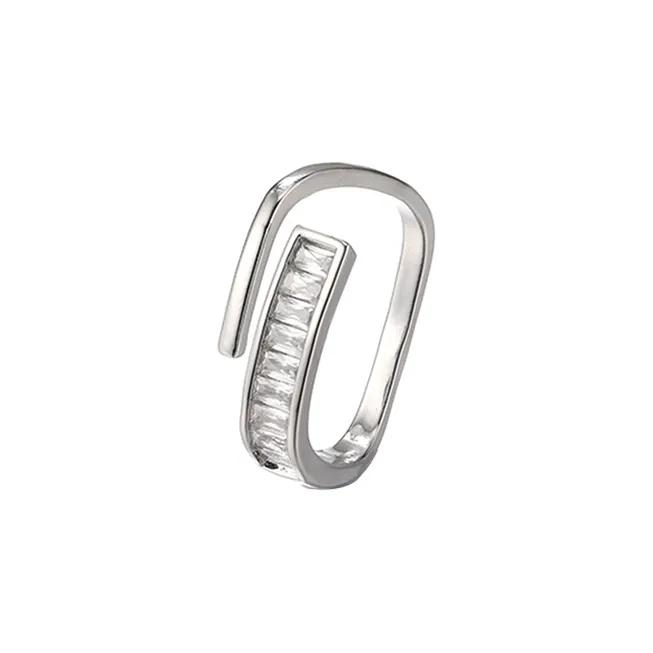 NATURALLYJOJO Циркон Кольца Женское Серебро Золото