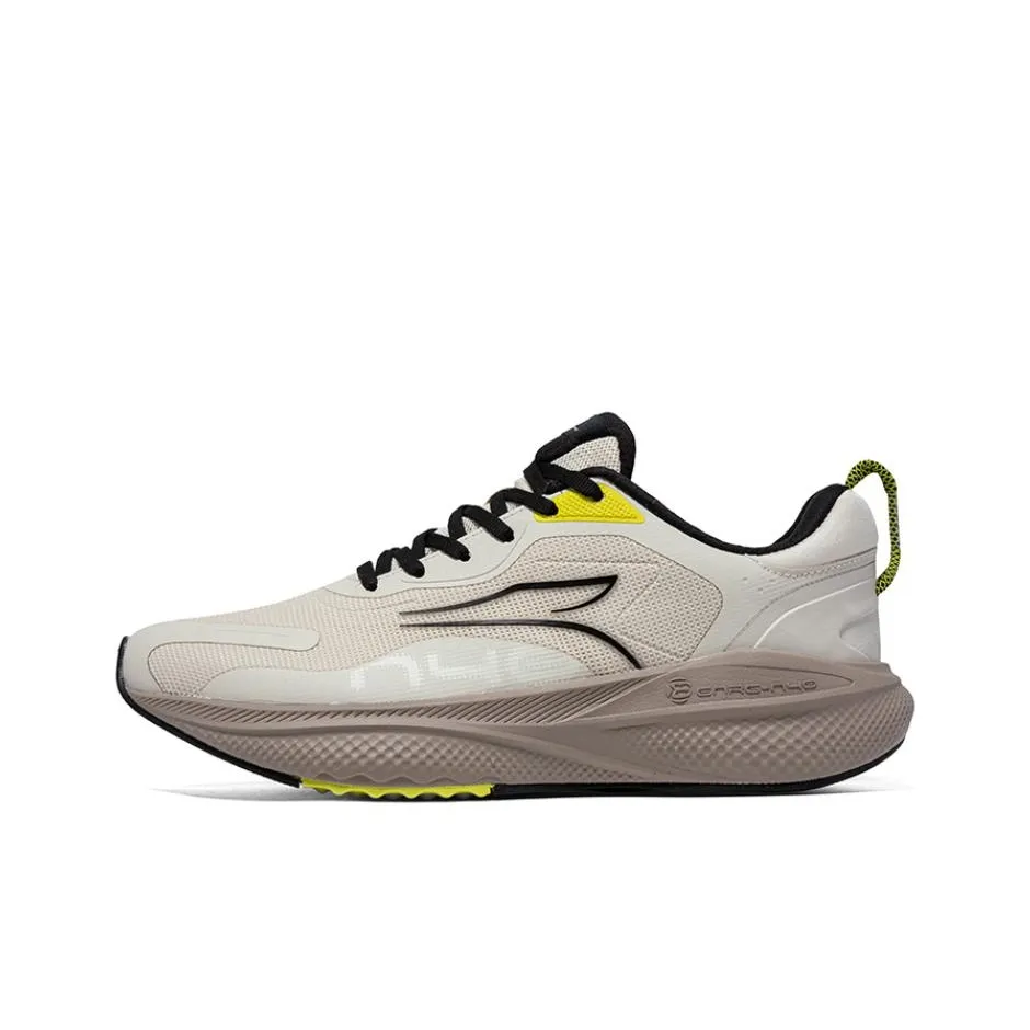 361° Slip Устойчивый к истиранию Низкий Топ Повседневные Беговые кроссовки Мужские Бежевый Умбра Черный