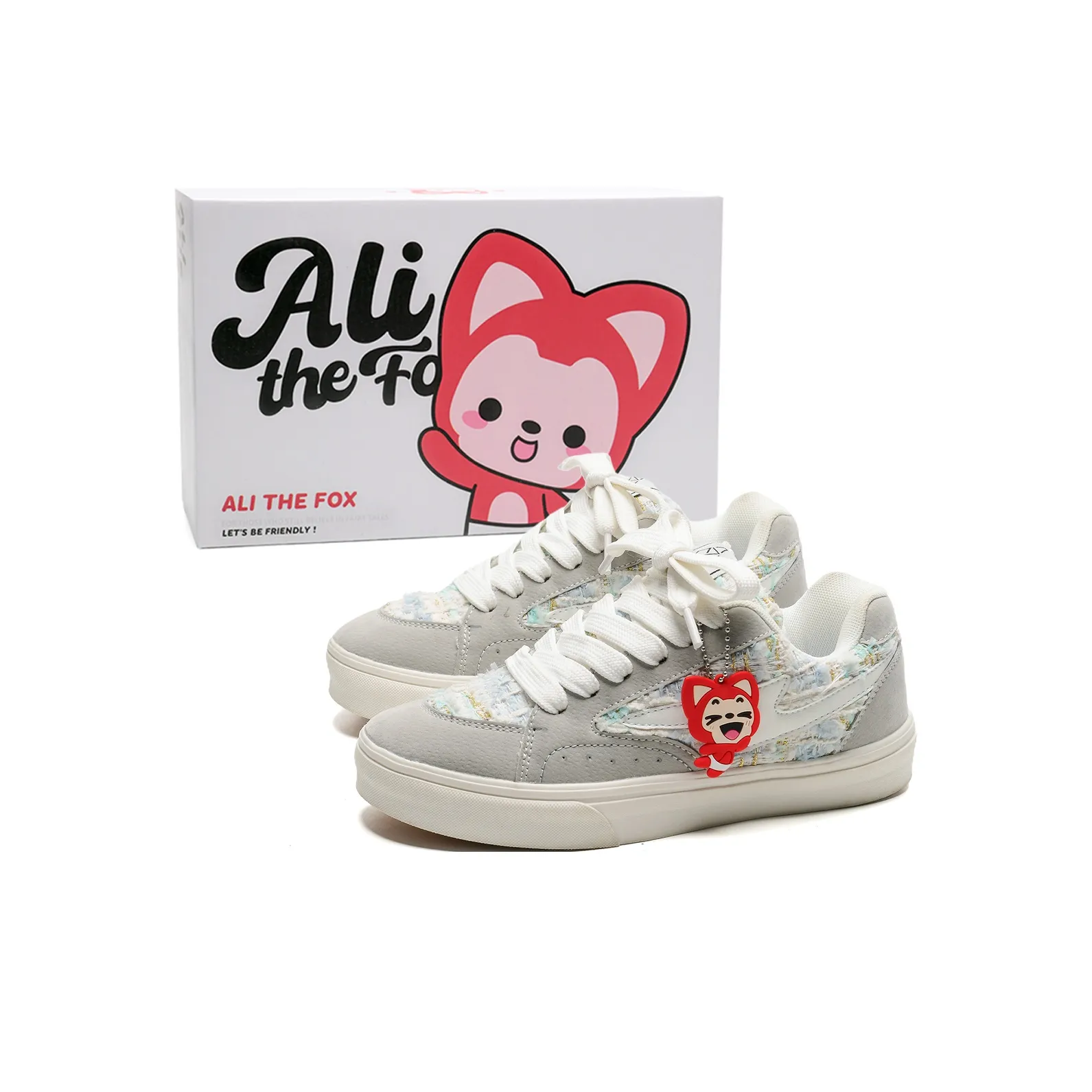 Али Тх Фокс Slip-Resistant Abrasion-Resistant Lightweight Breathable Скейтборд Кроссовки Low Top Унисекс