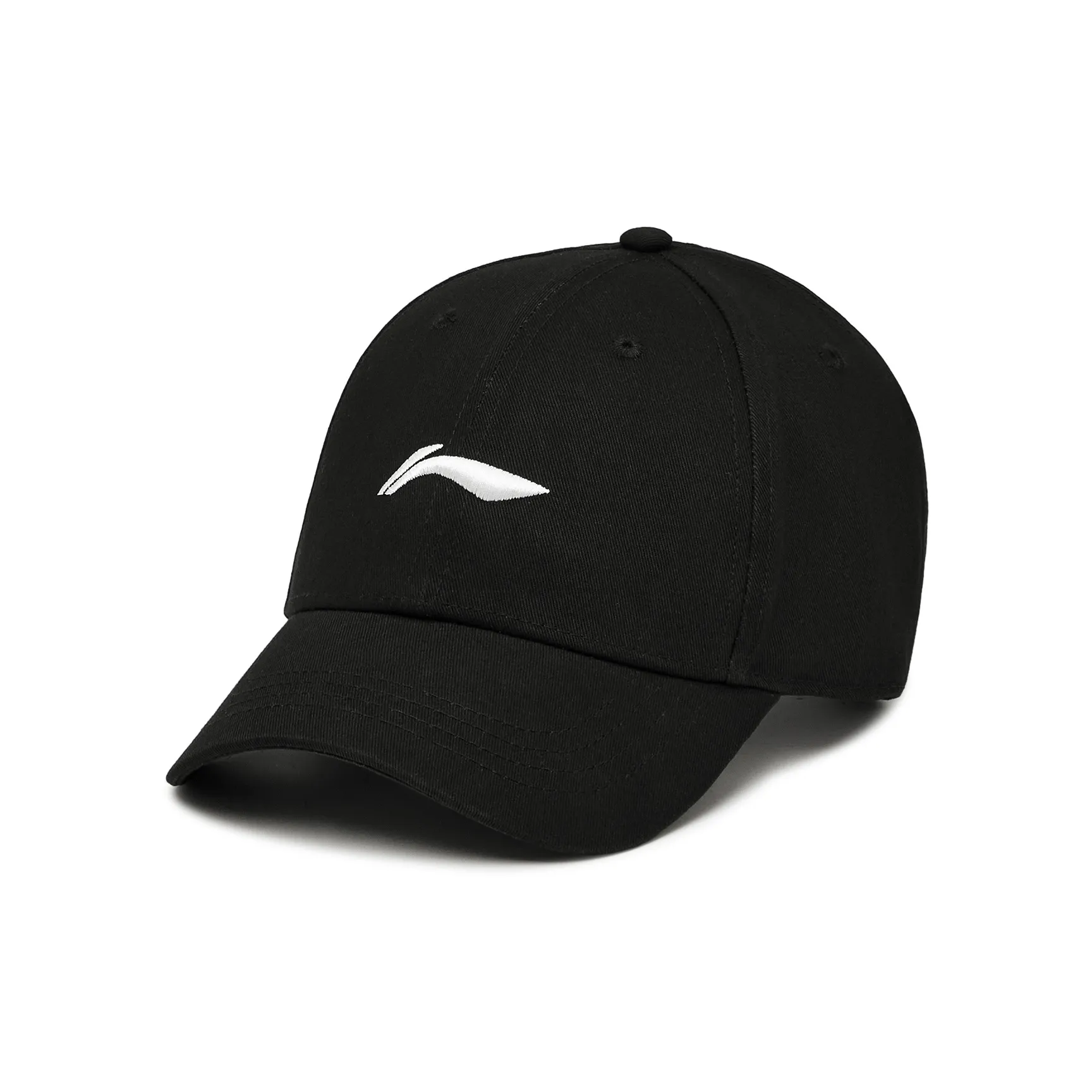 LiNing Sports Life Collection Cotton Baseball Cap Baseball Cap Sports Cap Unisex Black